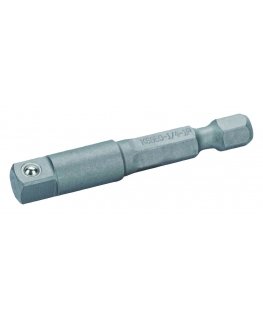 Bahco Adapter from 1/4" hex to 1/2" square 50mm