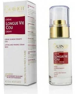 Neck cream against aging Guinot Longue Vie 30 ml