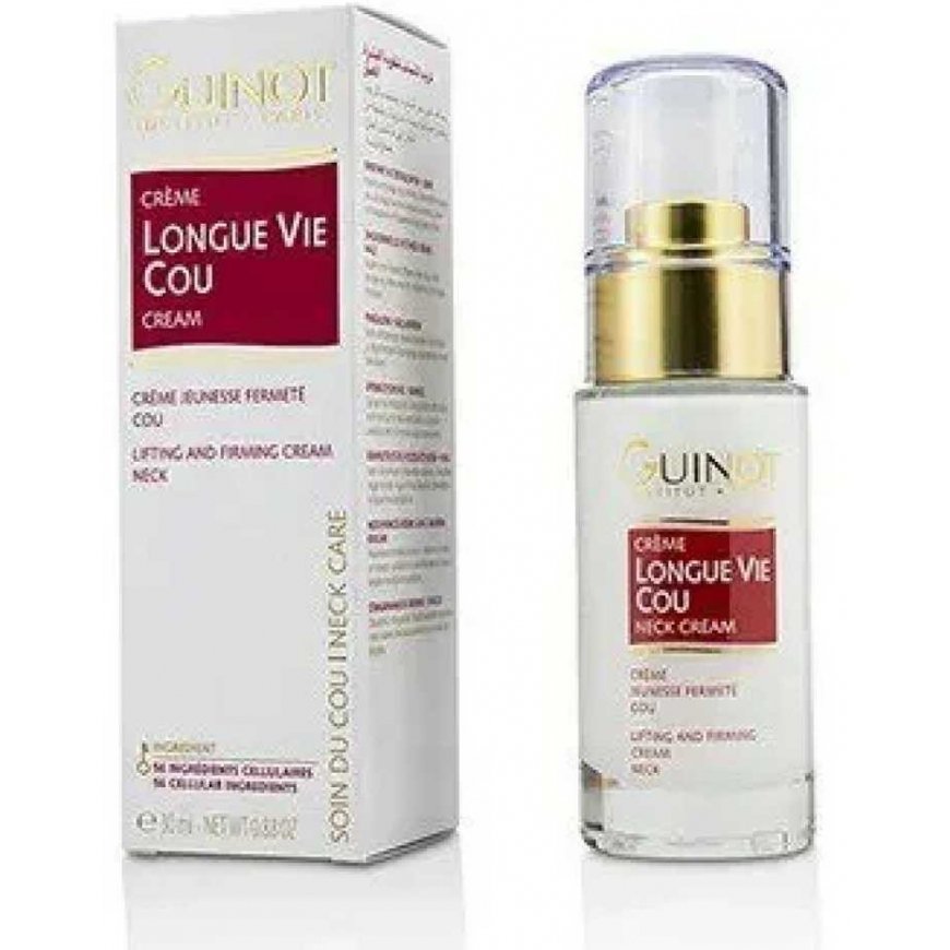 Kaklo kremas nuo senėjimo Guinot Longue Vie 30 ml