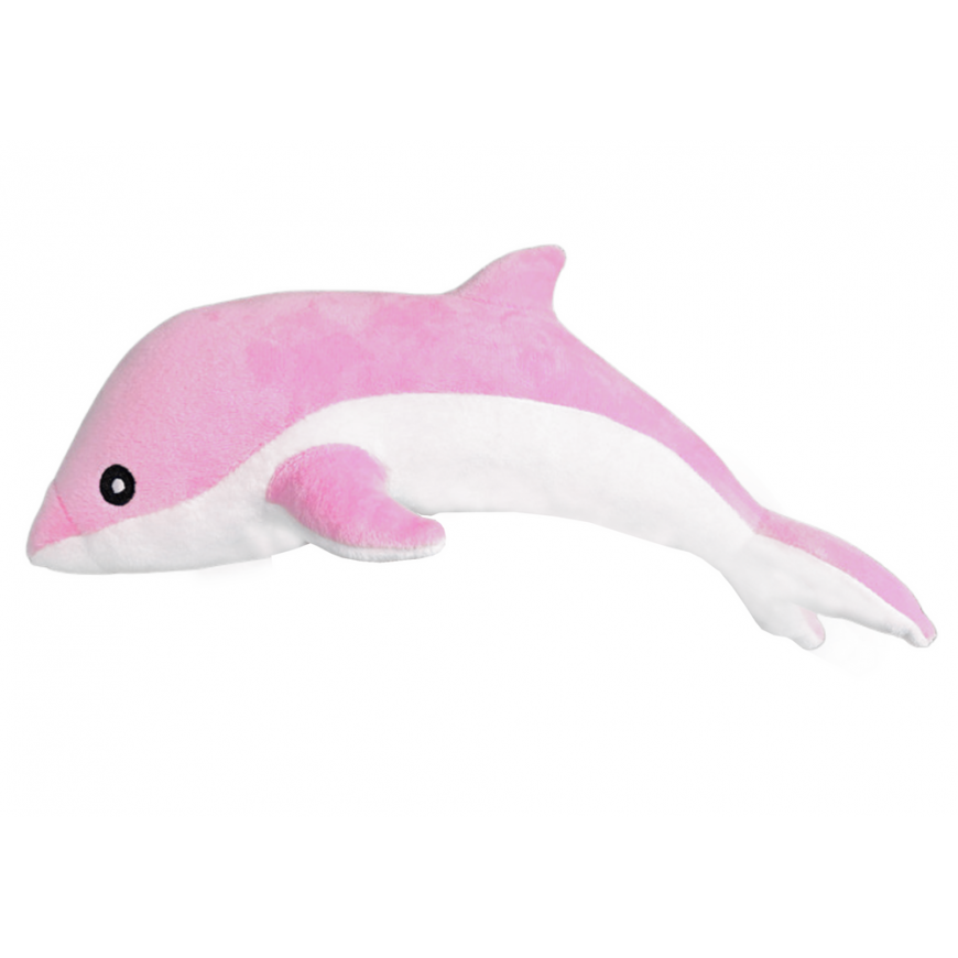 Lean Toys Pink dolphin plush mascot 70 cm