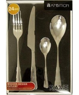 Rave 24 Piece AMBITION Cutlery Set