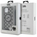 Karl Lagerfeld IML Monogram Crossbody K&CH Heads MagSafe dėklas, skirtas iPhone 15 Juodas Karl Lagerfeld IML Monogram Crossbody K&CH Heads MagSafe dėklas, skirtas iPhone 15 Juodas