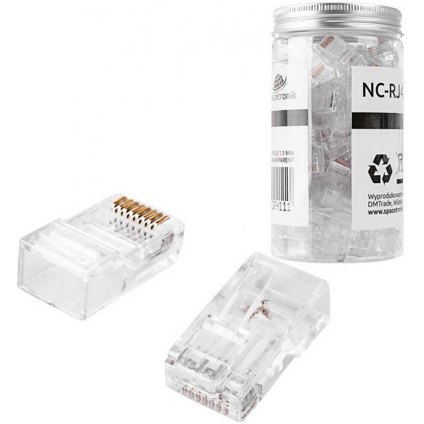 Spacetronik RJ45 plug 6 cat. UTP NC-RJ456UT-11 100 pcs.