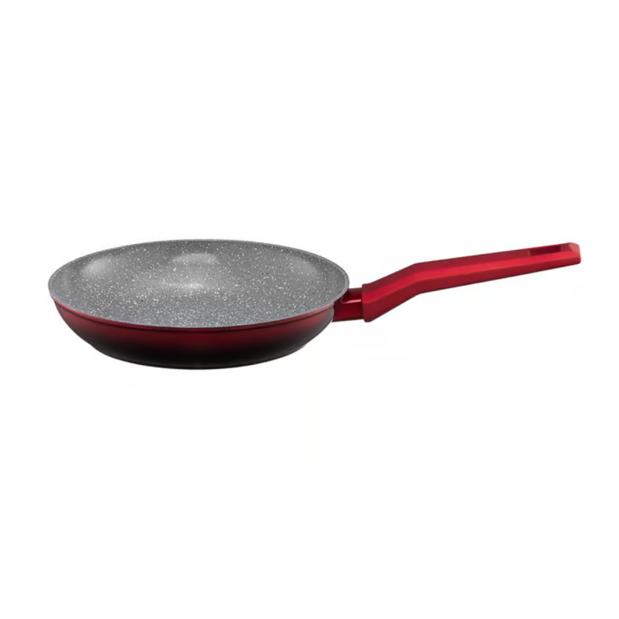 Pan with coating Qualum Ceramic Stone Edition Ombre Red 24 cm AMBITION – 2