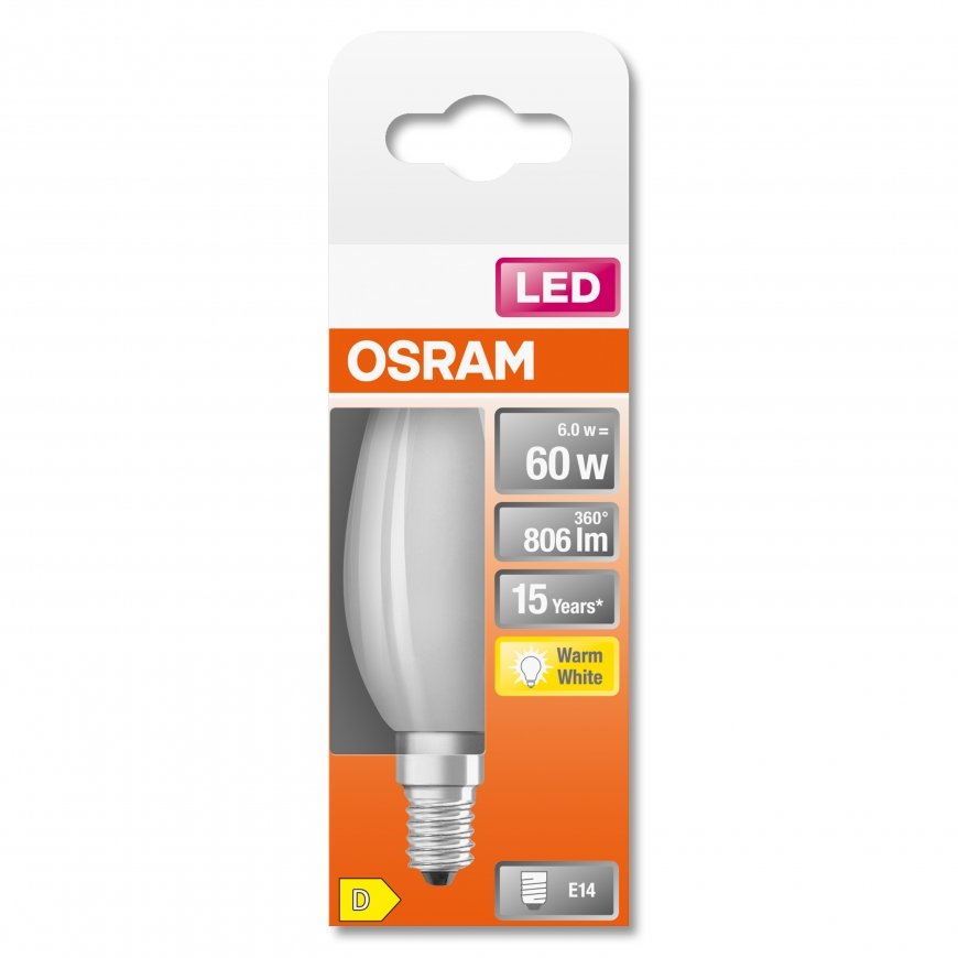 Osram STAR LED bulb Warm white 2700 K 6.5 W E14 D – 4