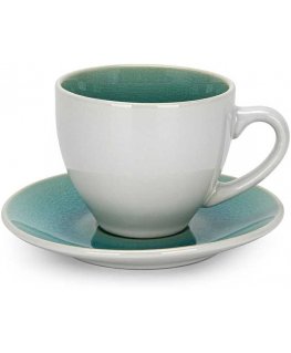 Fissman Cup with saucer CELINE 230 ml (ceramic)