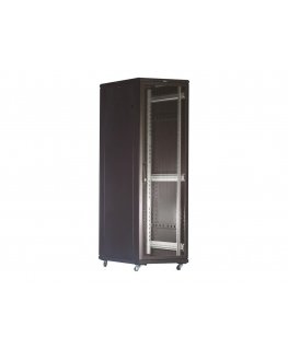 19" Switching cabinet TOTEN, System G, 32U, 600x1000, perforated door, up to 800kg, black / G3.6032.9801 / 19-G6032PP