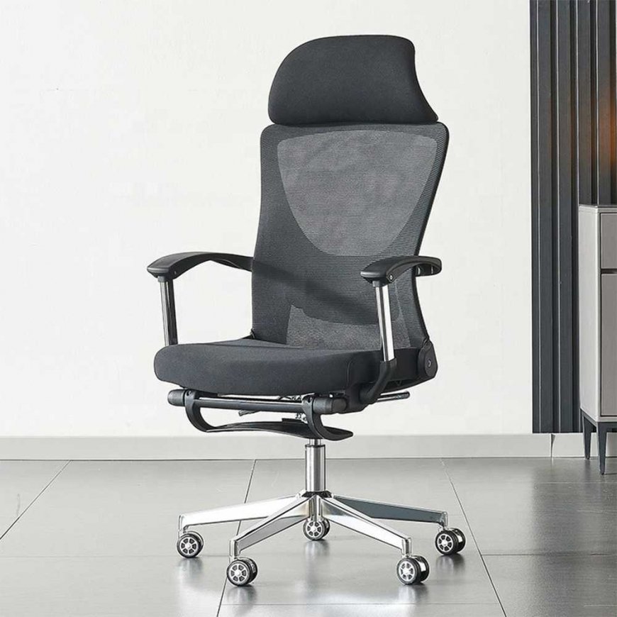 Spacetronik Ergonomiška biuro kėdė su atrama kojoms ALVA – 5