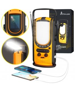 Extralink Банк питания Power Ranger EPS-6000 6000 мАч, FM-радио, светодиодная подсветка, рукоятка, солнечная панель