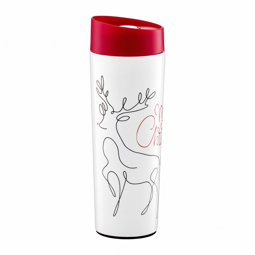 Thermo mug in stainless steel Line Art 340 ml Renifer AMBITION