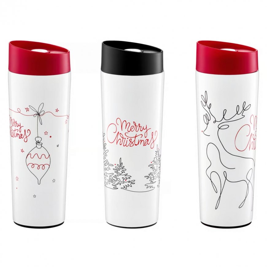 Thermo mug in stainless steel Line Art 340 ml Renifer AMBITION – 2