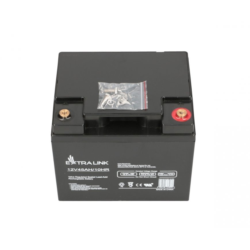 Extralink Accumulator AGM 12V 45Ah maintenance free – 3