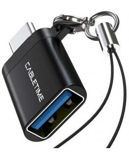 Cabletime OTG adapteris USB 3.0 Type-C (M) - USB Type-A (F)
