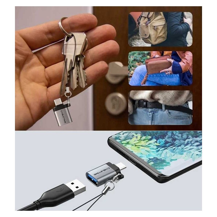 Cabletime OTG adapter USB 3.0 Type-C (M) - USB Type-A (F) – 4
