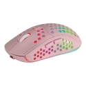 Mars Gaming MMW3P, Wireless Gaming Mouse, RGB Flow, Ultralight 79g, 3200DPI, Pink