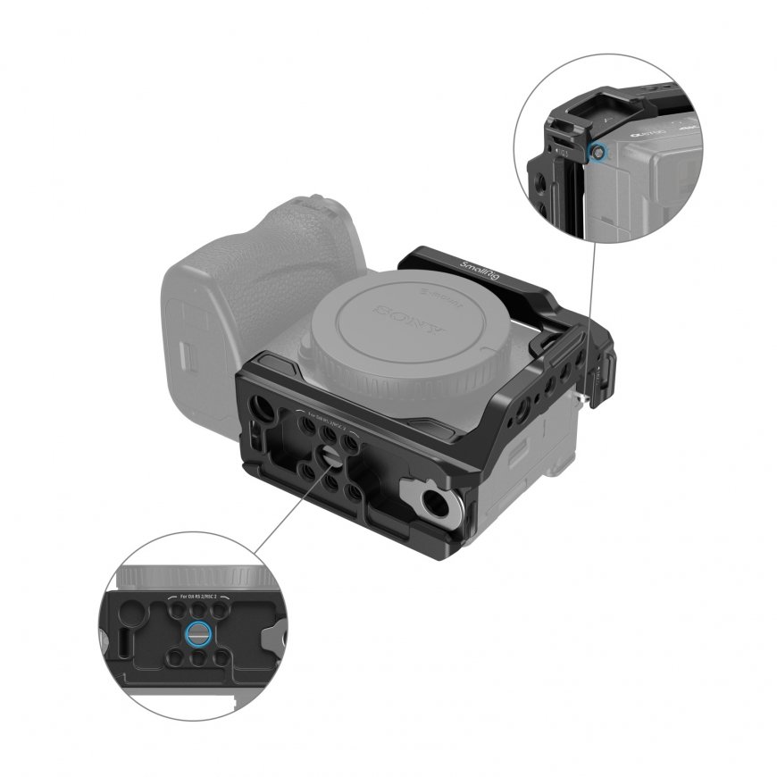 SmallRig 4337 nodalījums kamerām 1/4, 3/8" Melns – 4
