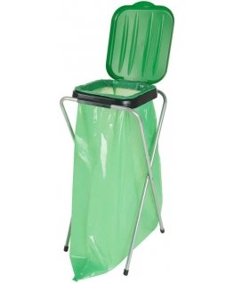 Gsg24 Food stand holder for 120L garbage bags and waste, Green