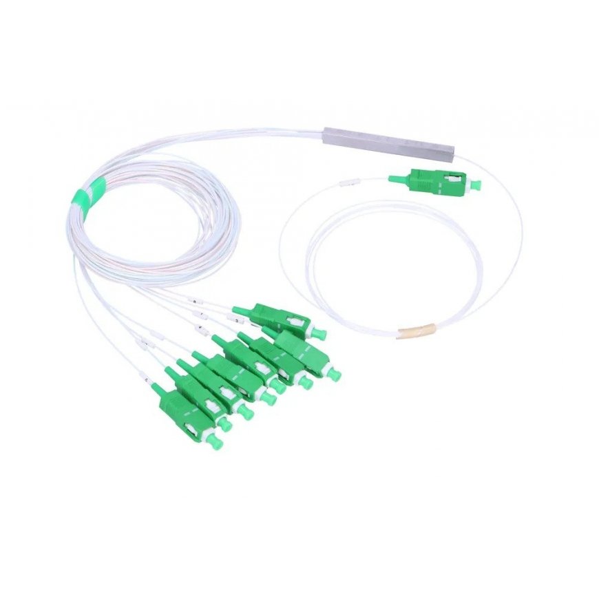 Extralink Splitter 1:8 PLC SC/APC 900um, 1,5m