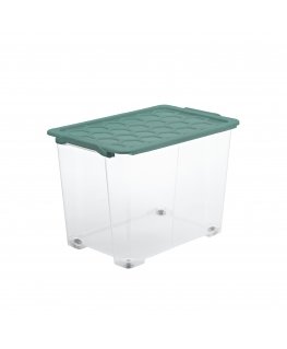 Rotho EVO SAFE Storage box Rectangular Plastic Green, Transparent