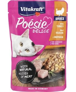 VITAKRAFT POESIE DELICE tītara gaļa kaķiem - mitrā kaķu barība - 85 g