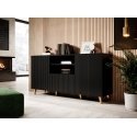 Cama Komoda PAFOS 150x42x82 Juoda matinė Cama Komoda PAFOS 150x42x82 Juoda matinė
