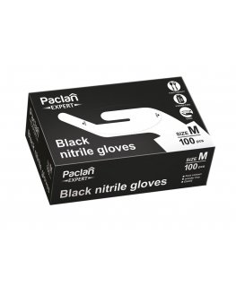 Nitrile disposable gloves 100 pcs black L size 24x10,5x0,05cm