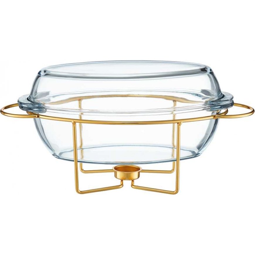 Naczynie żaroodporne with podgrzewaczem Saule 4.5 l golden AMBITION