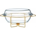 Naczynie żaroodporne with podgrzewaczem Saule 4.5 l golden AMBITION Naczynie żaroodporne with podgrzewaczem Saule 4.5 l golden AMBITION