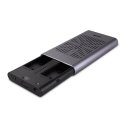 Lindy USB 3.2 Gen 2x2 Dual M.2 NVMe SSD Enclosure with Clone Feature Lindy USB 3.2 Gen 2x2 Dual M.2 NVMe SSD Enclosure with Clone Feature