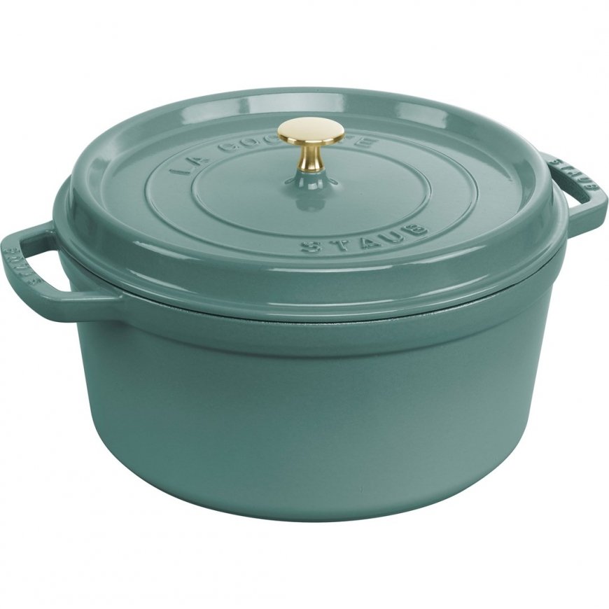 Staub apaļais čuguna pods - 6,7 l, eikalipts