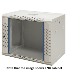 19" wall cabinet TOTEN, 12U, 600x450, glass door, white / WS64126000/ 19-W6412V