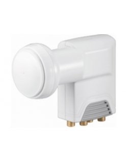Microconnect LNBS-4 Trokšņu mazināšanas bloka pārveidotājs satelītšķīvjiem (LNB) Balts
