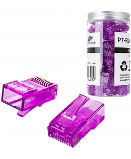 Spacetronik RJ45 plug, bandwidth, cat. 6 UTP PT-RJ456UP-1, 100 pcs.