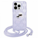 Case Karl Lagerfeld KLHMP15SHCKCKLCU iPhone 15 / 14 / 13 6.1" purple/purple hardcase IML Crossbody Monogram Karl & Choupette Hea Case Karl Lagerfeld KLHMP15SHCKCKLCU iPhone 15 / 14 / 13 6.1" purple/purple hardcase IML Crossbody Monogram Karl & Choupette Hea