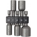 Set of magnetic heads for hexagonal screws 5 pcs 5.5 / 7/8/10 / 13mm Decomposition Set of magnetic heads for hexagonal screws 5 pcs 5.5 / 7/8/10 / 13mm Decomposition