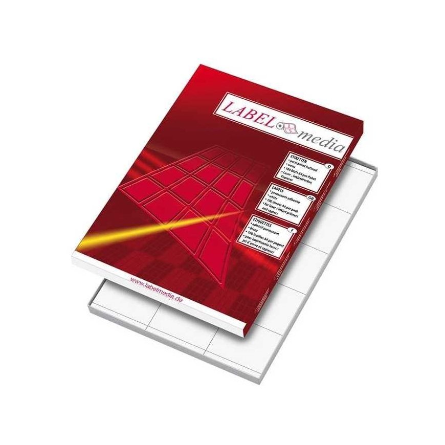 Lipnios etiketės LabelMedia, A4, baltos, 105x148,5 mm, (4) (100) 0707-752 – 2