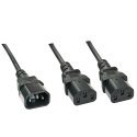 Lindy 1m IEC Splitter Cable IEC C14 to 2 x IEC C13 Lindy 1m IEC Splitter Cable IEC C14 to 2 x IEC C13