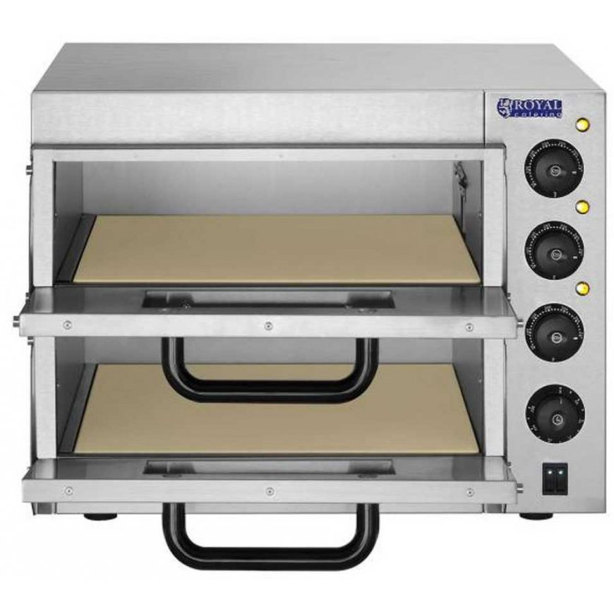 Elektrinė krosnelė Profesionali dviguba picos orkaitė 2 x 40cm 3000W 230V Royal Catering – 3
