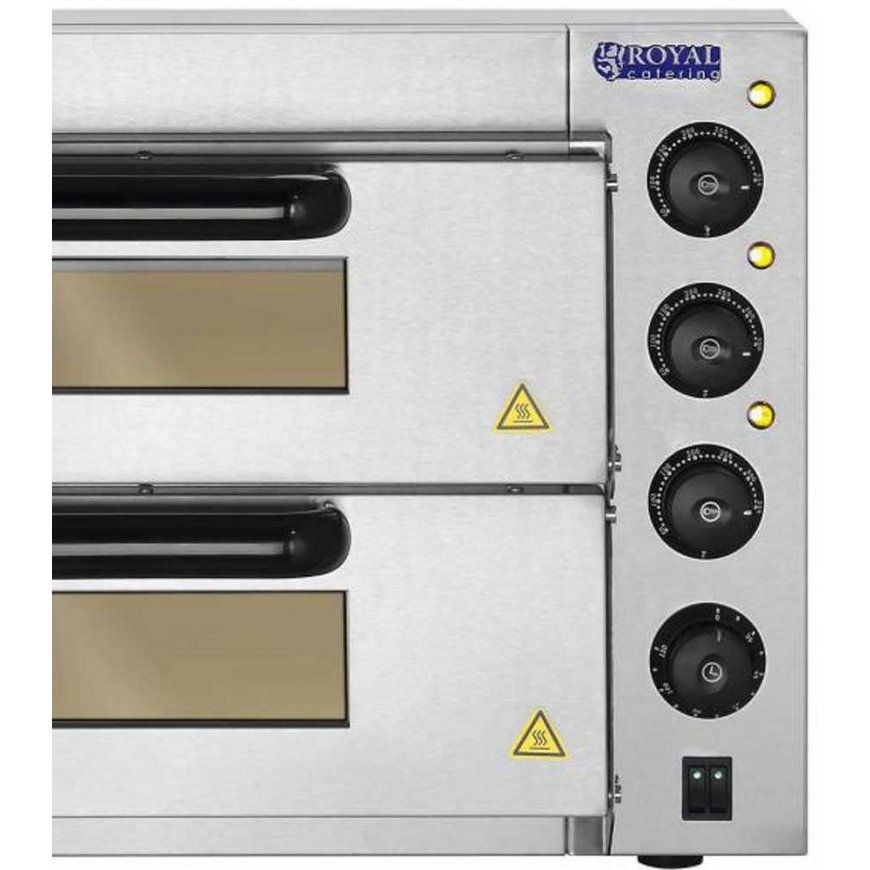 Electric oven Professional double pizza oven 2 x 40cm 3000W 230V Royal Catering – 5