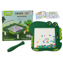 Lean Toys Educational Magnetic Board Dinosaur Pad Puzzle Žalias Beads Lean Toys Educational Magnetic Board Dinosaur Pad Puzzle Žalias Beads