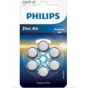 Philips Hearing Aid ZA675 hearing batteries 6 pcs.