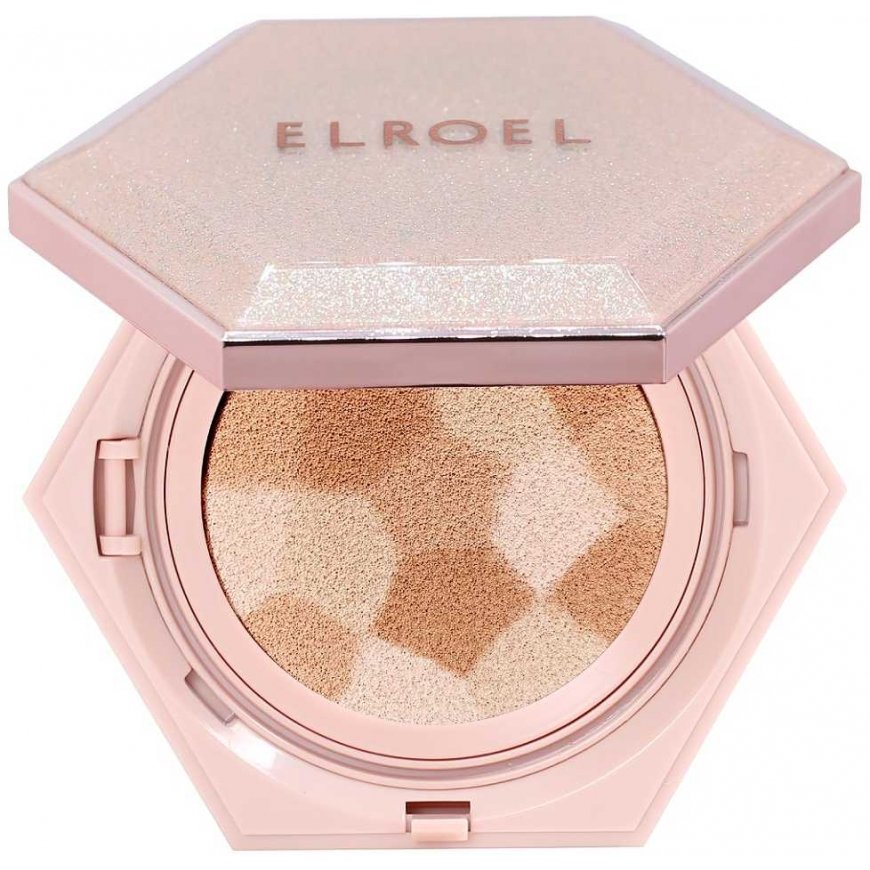 Elroel Blending Compact Cushion corrective foundation in a cushion 21 Light beige 12.5g