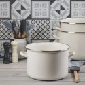Pot enameled 30 cm 12.5 l cream ENAMEL OLKUSZ Pot enameled 30 cm 12.5 l cream ENAMEL OLKUSZ