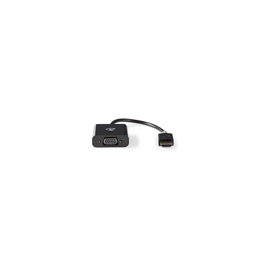 Nedis CCBW34900AT02 видео кабель адаптер 0,2 m VGA (D-Sub) HDMI Тип A (Стандарт) Антрацит