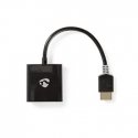 Nedis CCBW34900AT02 vaizdo kabelio adapteris 0,2 m VGA (D-Sub) HDMI A tipo (standartinis) Antracitas Nedis CCBW34900AT02 vaizdo kabelio adapteris 0,2 m VGA (D-Sub) HDMI A tipo (standartinis) Antracitas