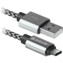Defender USB AM-TYPE C 1,0m 2.1A Biały Defender USB AM-TYPE C 1,0m 2.1A Biały
