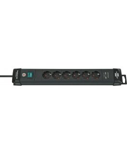 Brennenstuhl 1951160601 power extension 3 m 6 AC outlet(s) Indoor Black