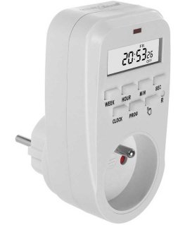 GreenBlue GB362 E Timer Switch - Digital Timer, Max. Load 16A, IP20, European plug