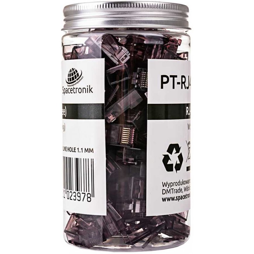 Spacetronik RJ45 plug, bandwidth, cat. 6 UTP PT-RJ456UC-1, 100 pcs. – 3