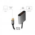 LogiLink CDA0110 videokaabliadapter 0,15 m Mini DisplayPort HDMI Must, Hall LogiLink CDA0110 videokaabliadapter 0,15 m Mini DisplayPort HDMI Must, Hall